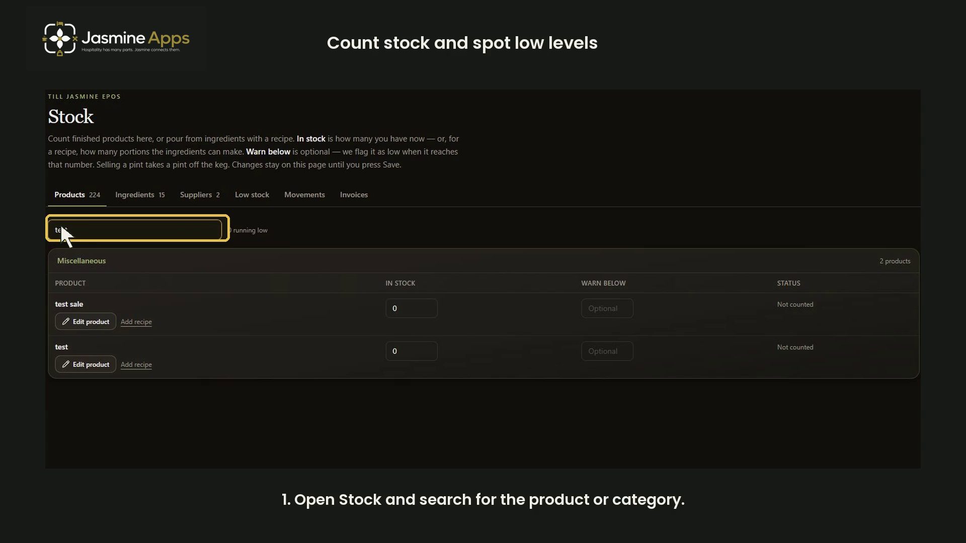 Track stock in Till Jasmine