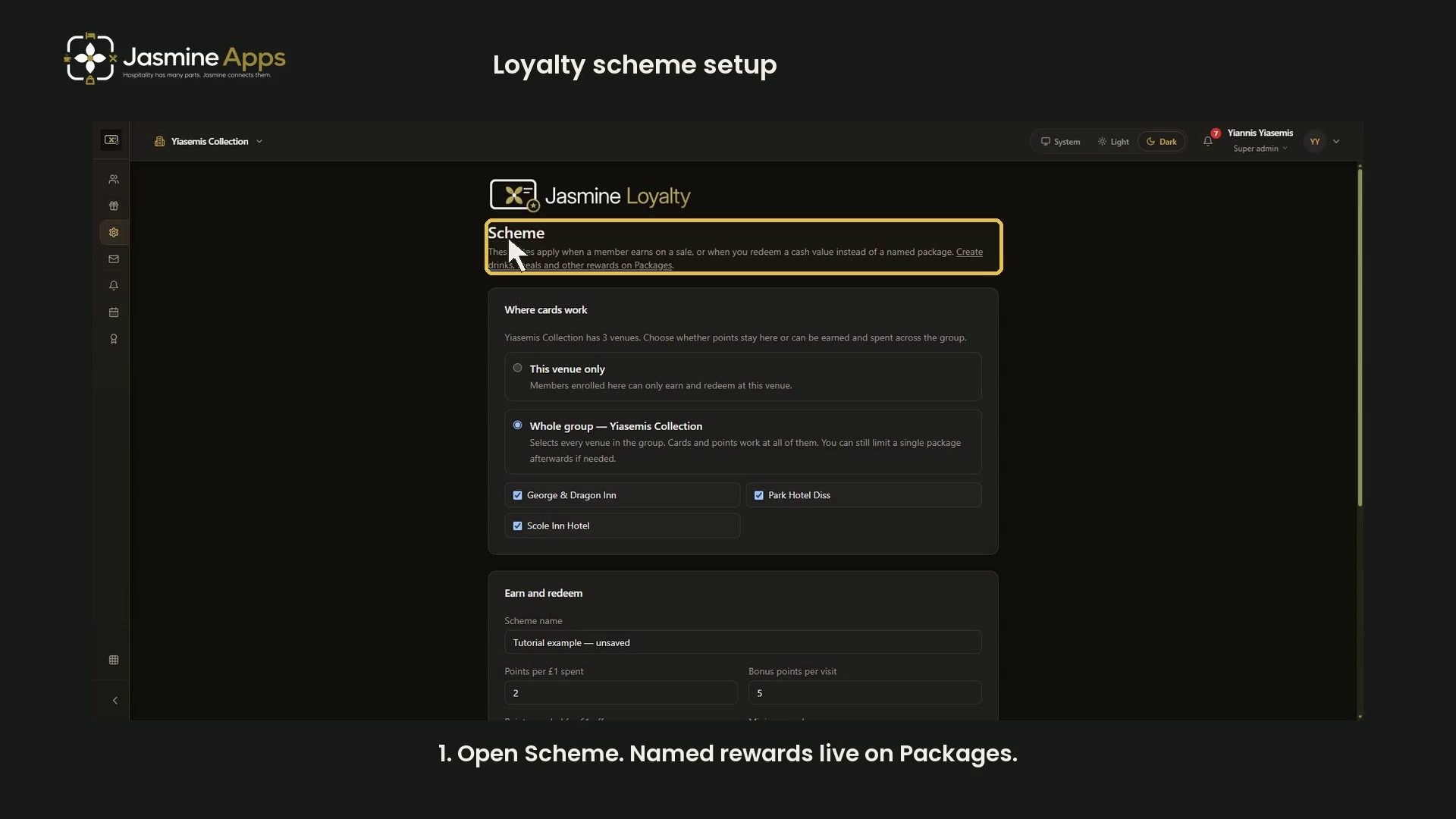 Jasmine Loyalty: getting started with video guides
