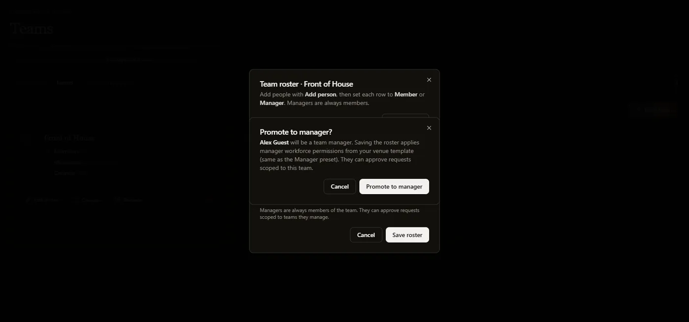 promote — existing dark-mode demo capture.